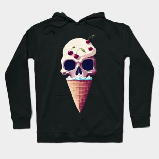 Cool Ice Cream Skull T-Shirt Hoodie